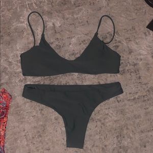 Olive green bikini